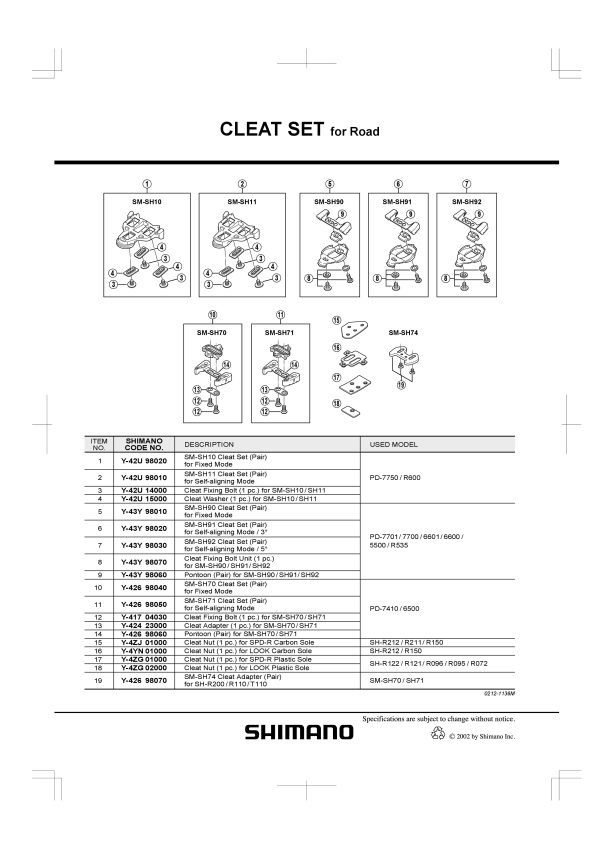 PLOČICA PEDALE SHIMANO SM-SH71 (SELF-ALIGNING MODE), 1 PAR - Slika 2