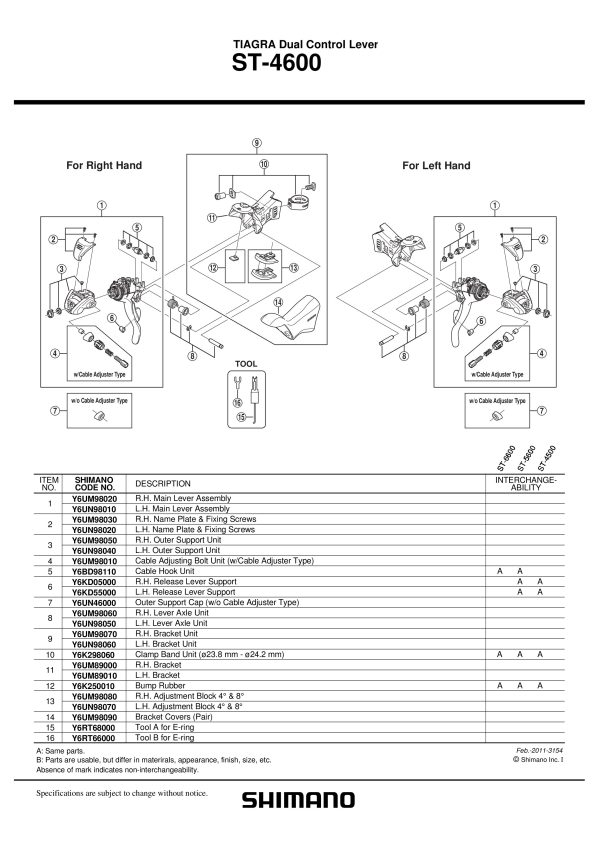 VIJAK REGULACIJE SAJLE SHIMANO ST-4600 VIJAK REGULACIJE SAJLE (UKLJ. CABLE ADJUSTER TIP) - Slika 2
