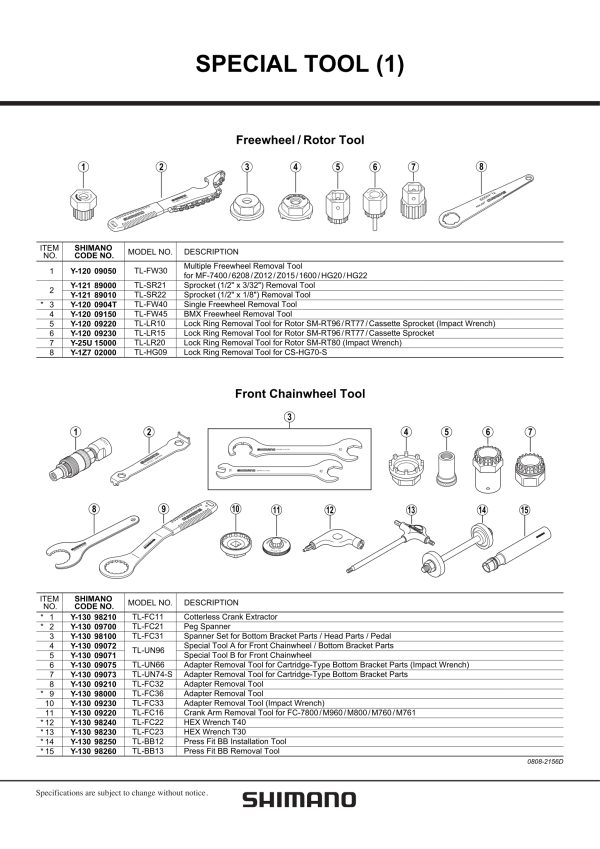 ALAT SHIMANO TL-UN96 SPECIJALAN ZA POGON XTR M950 - Slika 2