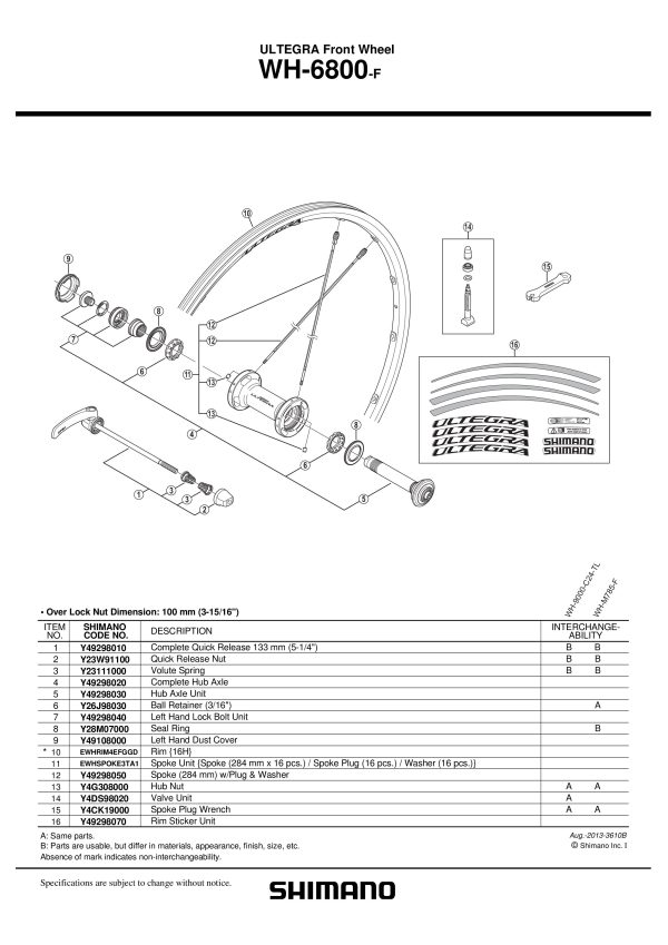 ŽBICA SHIMANO ZA WH-6800-F 284MM I PLUG/PODLOŠKA - Slika 2