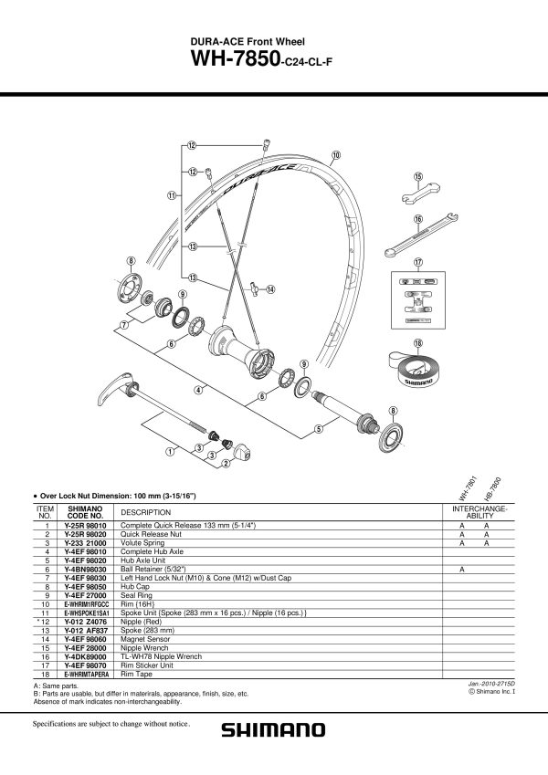 KONUS SHIMANO WH-7850 LIJEVA MATICA ZAKLOPKE M10/CONE M12/PROTIPRAŠNI POKLOPAC - Slika 2