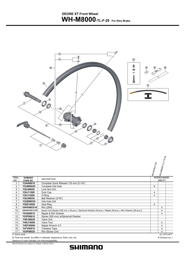 ŽBICA SHIMANO ZA WH-M8000 TL29 300MM I SPHERICAL PODLOŠKA - Slika 2