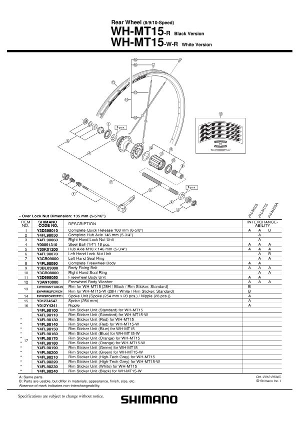 KONUS SHIMANO WH-MT15-R LIJEVA MATICA ZAKLOPKE UNIT - Slika 2