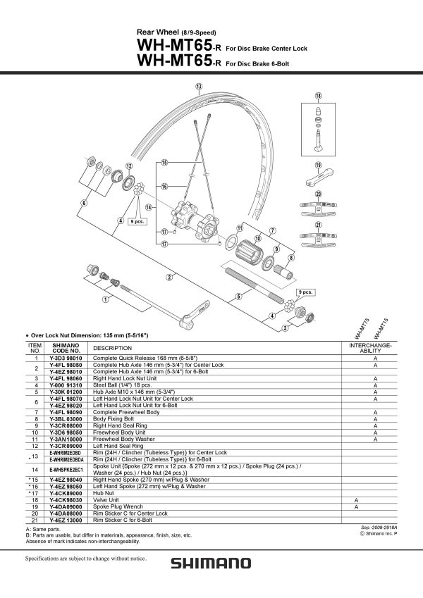 KONUS SHIMANO WH-MT65-R LIJEVA MATICA ZAKLOPKE ZA 6-VIJAKA - Slika 2