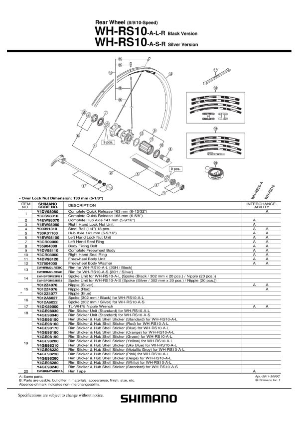 VIJAK ČEGRTALJKE SHIMANO ZA SHIMANO FH-6207 - Slika 2