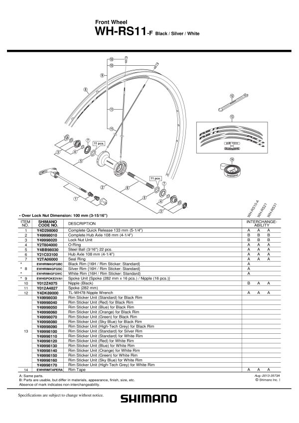 ŽBICA SHIMANO ZA WH-RS11-F 282MM - Slika 2