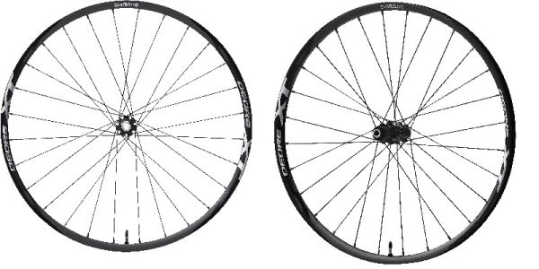 KOTAČ SHIMANO DEORE XT WH-M8020-B-27.5, PREDNJI I ZADNJI, 27.5, 28R/28R, 11 BRZINA, OSOVINA E-THRU 15MM/12MM, OBRUČ CLINCHER TUBELESS KOMPATIBILNO, OLD 110MM/148MM, IND.PACK