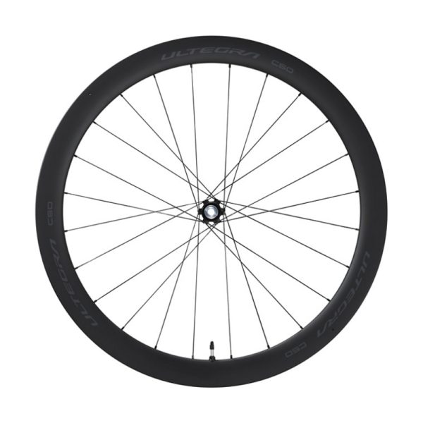 WHEEL, WH-R8170-C50-TL, ULTEGRA, FRONT, 24H, OLD:100MM, F:12MM E-THRU, TUBELESS, W/TUBELESS TAPE, FOR CL DISC, IND.PACK