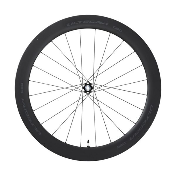 WHEEL, WH-R8170-C60-TL, ULTEGRA, FRONT, 24H, OLD:100MM, F:12MM E-THRU, TUBELESS, W/TUBELESS TAPE, FOR CL DISC, IND.PACK