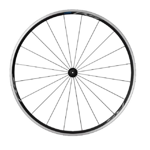 KOTAČ SHIMANO WH-RS100, PREDNJI, 20R, OLD:100MM, QR:133MM, CLINCHER, CRN, SA TRAKOM KOTAČA, IND.PACK