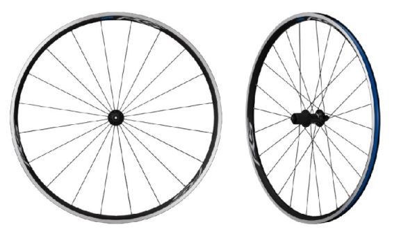 KOTAČ SHIMANO WH-RS100, F:20R/R:24R, ZA 11/10 BRZINA, OLD:100/130R-QR:168MM, CLINCHER, CRN, SA TRAKOM KOTAČA, IND.PACK