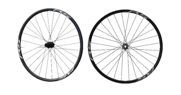 KOTAČ SHIMANO WH-RS170, PREDNJI I ZADNJI, 28R/28R, 11/10 BRZINA, OBRUČ CLINCHER CRN SA TRAKOM OBRUČA, STANDARD NALJEPNICA, OLD 100/142MM, F/R 12MM E-THRU, CLINCHER 622X17C, CRN, IND.PACK