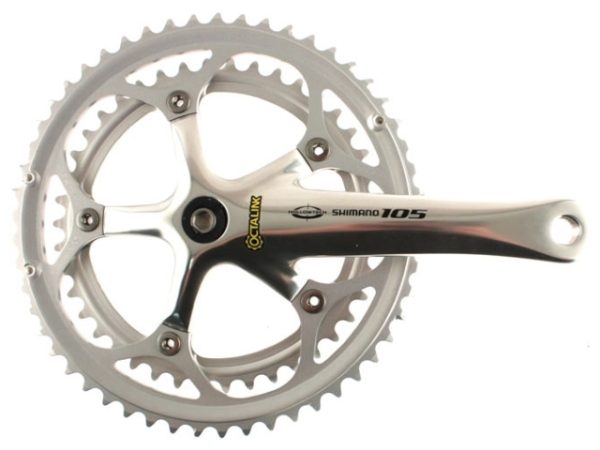POGON SHIMANO 105 FC-5502-S, 52X39Z, POLUGA 175MM, ZA STRAŽNJI 9 BRZINA, OCTALINK/HOLLOWTECH, SREBRN, IND.PACK