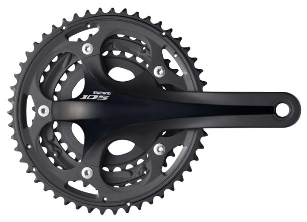 POGON SHIMANO 105 FC-5703-L, 50X39X30Z, POLUGA 172.5MM, ZA STRAŽNJI 10 BRZINA, HOLLOWTECH 2, BEZ DIJELOVA OSOVINE POGONA, CRN, IND.PACK