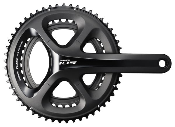 POGON SHIMANO 105 FC-5800-L, 52X36Z, POLUGA 175MM, ZA STRAŽNJI 11 BRZINA, HOLLOWTECH 2, BEZ OSOVINE POGONA, CRN, IND.PACK