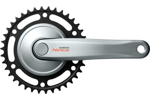 POGON SHIMANO NEXUS FC-C6000, 38Z, POLUGA 170MM, CHAINCASE KOMPATIBILNO, SREBRN, BULK
