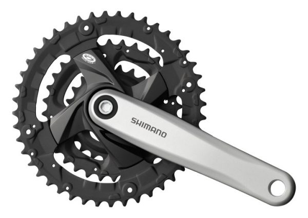 POGON SHIMANO ACERA FC-M371-S, 44X32X22Z, POLUGA 170MM, BEZ ŠTITNIKA, CHAINCASE KOMPATIBILNO, UKLJ. VIJAK, SHIMANO LOGO, SREBRN, IND.PACK