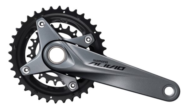 POGON SHIMANO ALIVIO FC-M4050-B2, 36X22Z, POLUGA 175MM, ZA STRAŽNJI 9 BRZINA, IZ 2 DIJELA, BEZ ŠTITNIKA, BEZ OSOVINE POGONA, CHAINLINE 3MM OUTBOARD, IND.PACK