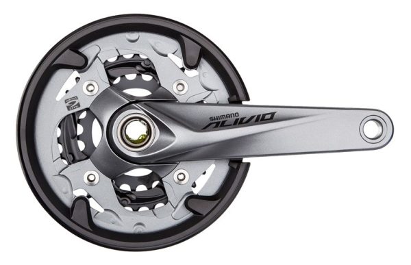 POGON SHIMANO ALIVIO FC-M4050, 40X30X22Z, POLUGA 175MM, ZA STRAŽNJI 9 BRZINA, IZ 2 DIJELA, CHAINCASE NIJE KOMPATIBILNO, BEZ OSOVINE POGONA, SA ŠTITNIKOM, IND.PACK