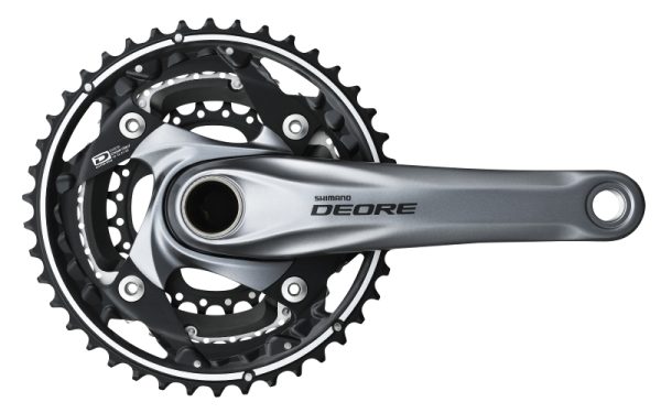 POGON SHIMANO DEORE FC-M610-S, 42X32X24Z, POLUGA 170MM, ZA STRAŽNJI 10 BRZINA, IZ 2 DIJELA, BEZ ŠTITNIKA, CHAINCASE NIJE KOMPATIBILNO, UKLJ. SM-BB51, SREBRN, IND.PACK
