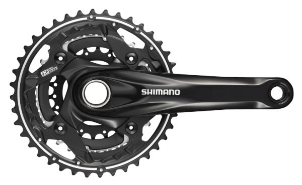 POGON SHIMANO DEORE FC-M622, 40X30X22Z, POLUGA 175MM, ZA STRAŽNJI 10 BRZINA, IZ 2 DIJELA, BEZ ŠTITNIKA, CHAINCASE NIJE KOMPATIBILNO, UKLJ. ADAPTER OSOVINE POGONA, SHIMANO LOGO, CRN, IND.PACK