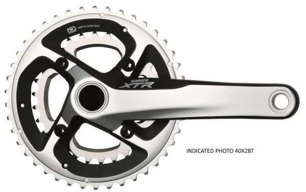 POGON SHIMANO XTR FC-M985, 40X28Z, POLUGA 172.5MM, ZA STRAŽNJI 10 BRZINA, HOLLOWTECH 2, UKLJ. DIJELOVE OSOVINE POGONA, ZA CHAINLINE 49MM, BEZ ŠTITNIKA, IND.PACK