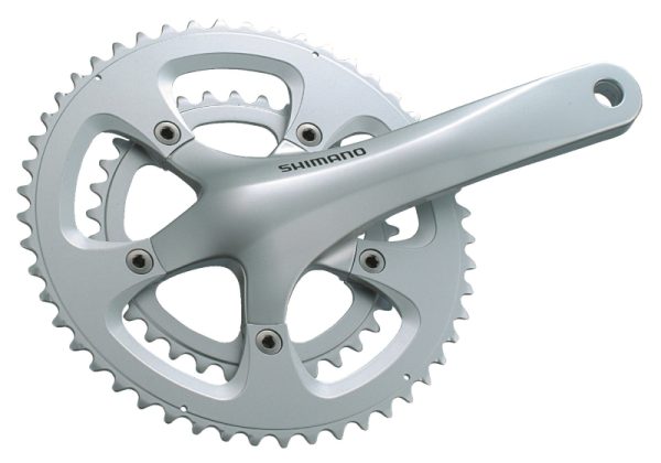 POGON SHIMANO FC-R600, 50X34Z, POLUGA 170MM, ZA STRAŽNJI 10 BRZINA, IZ 2 DIJELA, UKLJ. OSOVINU POGONA BSA, BULK