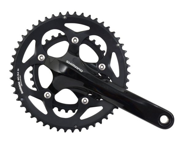 POGON SHIMANO TIAGRA FC-RS400, 50X34Z, POLUGA 175MM, ZA STRAŽNJI 10 BRZINA, BEZ ŠTITNIKA, BEZ OSOVINE POGONA, CRN, IND.PACK
