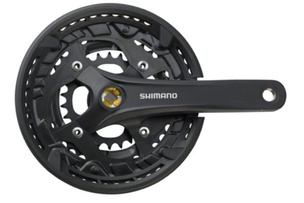 POGON SHIMANO ACERA FC-T3010, 44X32X22Z, POLUGA 175MM, ZA STRAŽNJI 9 BRZINA, SA ŠTITNIKOM, CHAINCASE KOMPATIBILNO, VIJAK POLUGE, CRN, SHIMANO LOGO, IND.PACK