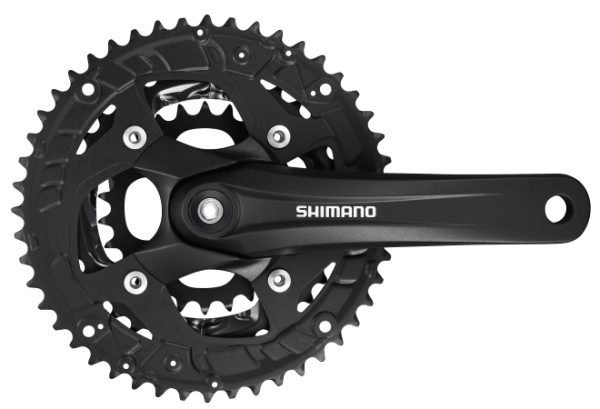 POGON SHIMANO ALIVIO FC-T4010, 44X32X22Z, POLUGA 165MM, ZA STRAŽNJI 9 BRZINA, OCTALINK, BEZ ŠTITNIKA, CHAINCASE KOMPATIBILNO, SHIMANO LOGO, CRN, IND.PACK