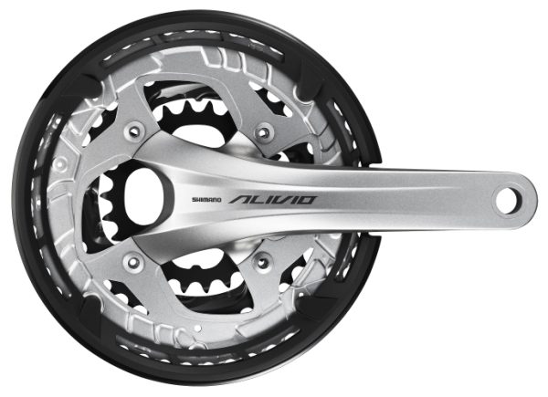 POGON SHIMANO ALIVIO FC-T4060, 48X36X26Z, POLUGA 175MM, ZA STRAŽNJI 9 BRZINA, IZ 2 DIJELA, CHAINCASE KOMPATIBILNO, BEZ BB DIJELOVA, ZA CHAINLINE 50MM, ŠTITNIK, SREBRN, IND.PACK