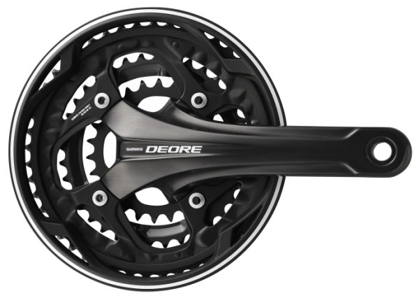 POGON SHIMANO DEORE FC-T611-L, 48X36X26Z, 175MM, IZ 2 DIJELA, CHAINCASE KOMPATIBILNO, UKLJ. SM-BB51, SA ŠTITNIKOM, CRN, IND.PACK