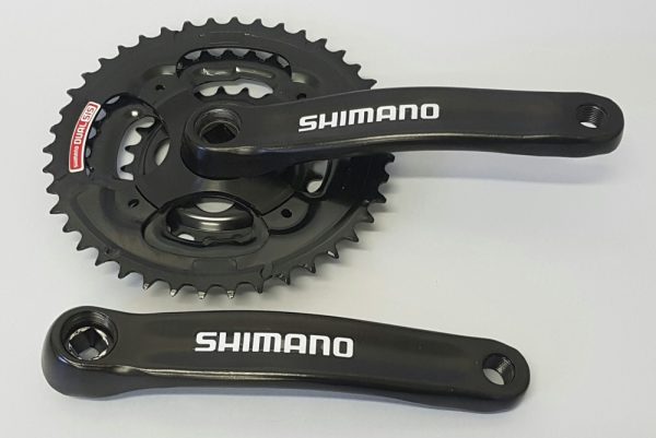 POGON SHIMANO FC-TS32, 42X34X24Z, POLUGA 170MM, ZA STRAŽNJI 7/8 BRZINA, BEZ ŠTITNIKA, UKLJ. TS70 TIP CRANK VIJCI, CRN, BULK