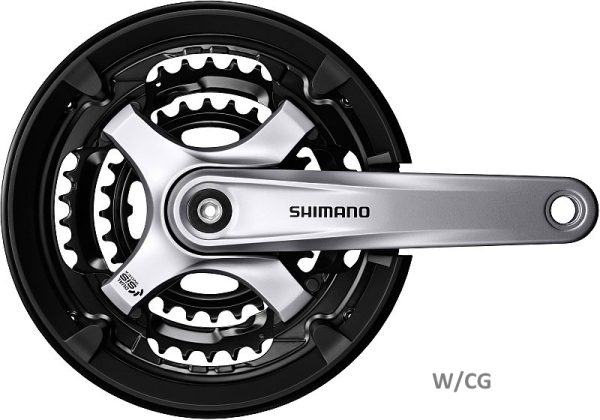 POGON SHIMANO FC-TY701, POLUGA 175MM, 48X38X28Z (CRN/CRN/CRN), SA ŠTITNIKOM, SA VIJKOM POGONA, SREBRN, IND.PACK