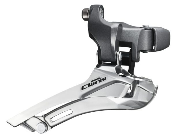 MJENJAČ PREDNJI SHIMANO CLARIS FD-2400, ZA DOUBLE POGON, OBUJMICA 34.9MM, ZA 8 BRZINA, IND.PACK