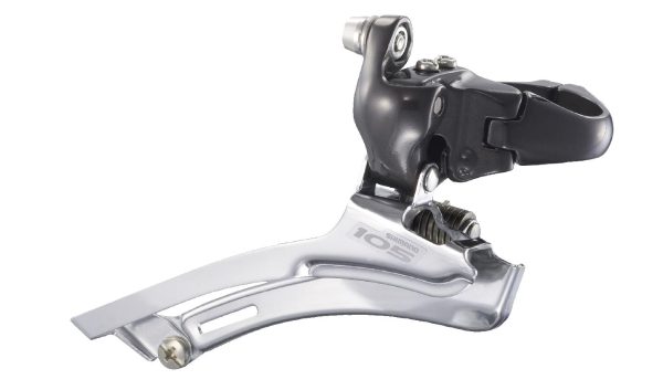MJENJAČ PREDNJI SHIMANO 105 FD-5600-L, ZA DOUBLE POGON, ZA STRAŽNJI 10 BRZINA, OBUJMICA 31.8MM, CL 43.5MM, CRN, BULK
