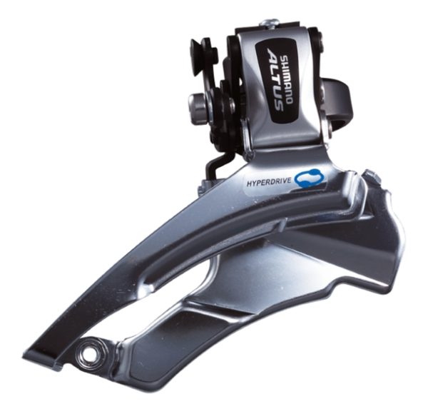 MJENJAČ PREDNJI SHIMANO ALTUS FD-M311, ZA TRIPLE POGON, ZA STRAŽNJI 7/8 BRZINA, DOWN SWING, DUAL PULL, OBUJMICA 34.9MM (SA ADAPTEROM 31.8MM), ZA 42/48Z, CL 47.5/50MM, CS ANGLE 66-69, BULK