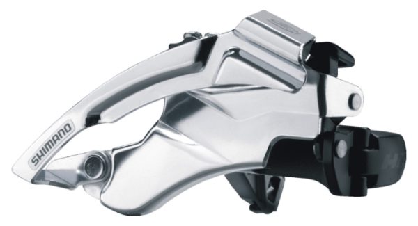 MJENJAČ PREDNJI SHIMANO HONE FD-M600, ZA TRIPLE POGON, TOP SWING, DUAL PULL, OBUJMICA 34.9MM (SA ADAPTEROM 31.8MM), CS ANGLE 66-69, BULK