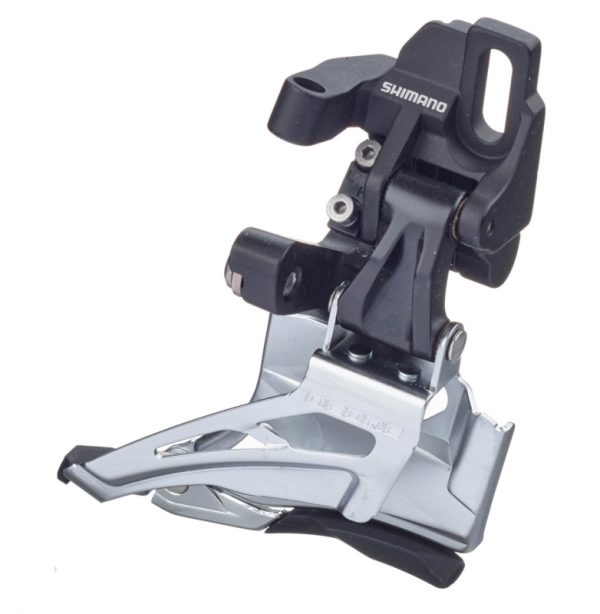 MJENJAČ PREDNJI SHIMANO DEORE FD-M618-D, ZA DOUBLE POGON, ZA STRAŽNJI 10 BRZINA, DIRECT MOUNT, DOWN SWING, DUAL PULL, CS ANGLE 66-69, CRN, IND.PACK