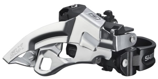 MJENJAČ PREDNJI SHIMANO SLX FD-M670-A, ZA TRIPLE POGON, TOP SWING, DUAL PULL, OBUJMICA 34.9MM (SA ADAPTEROM 28.6MM I 31.8MM), ZA STRAŽNJI 10 BRZINA, ZA 40/42Z, CS ANGLE 66-69, IND.PACK