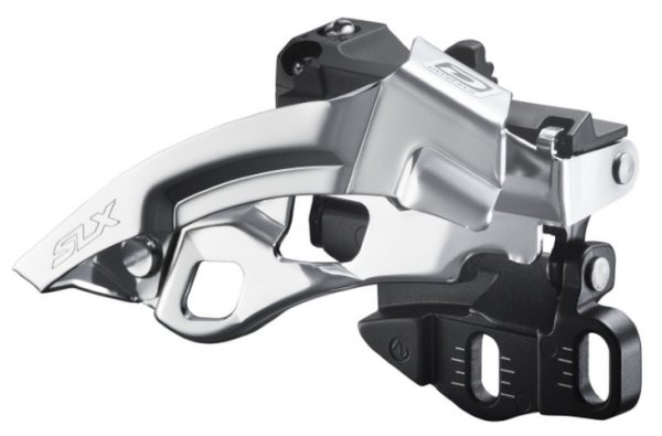 MJENJAČ PREDNJI SHIMANO SLX FD-M670-A-E, ZA TRIPLE POGON, TOP SWING, DUAL PULL, E-TIP, ZADAJ 10 BRZINA, ZA 40/42Z, BEZ PLOČICE OSI POGONA I VIJAK, CS ANGLE 66-69, IND.PACK