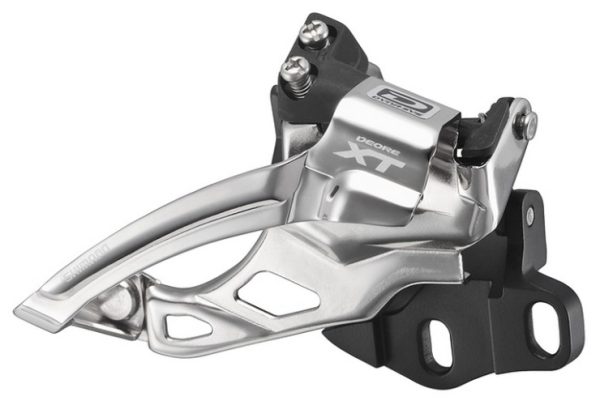 MJENJAČ PREDNJI SHIMANO DEORE XT FD-M785-E2, ZA DOUBLE POGON, ZA STRAŽNJI 10 BRZINA, E-TIP, TOP SWING, DUAL PULL, ZA 40-38Z, BEZ PLOČICE OSI POGONA I VIJAK, CS ANGLE 66-69, IND.PACK