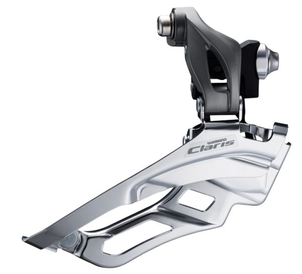MJENJAČ PREDNJI SHIMANO CLARIS FD-R2000, ZA DOUBLE POGON, ZA STRAŽNJI 8 BRZINA, BRAZED-ON, IND.PACK