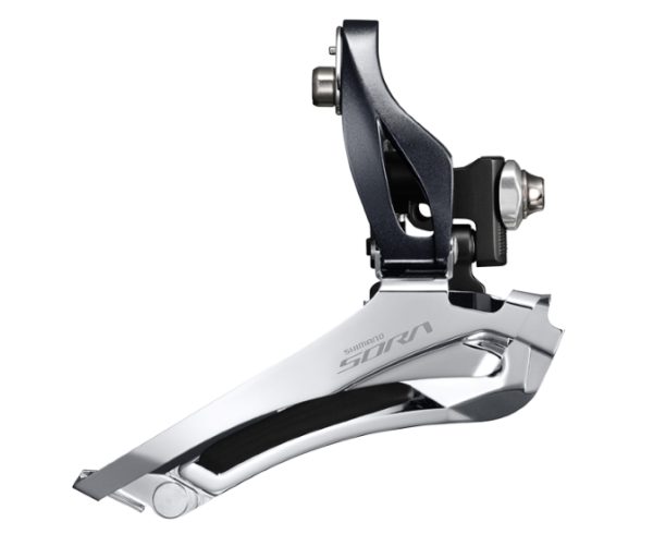 MJENJAČ PREDNJI SHIMANO SORA FD-R3000, ZA DOUBLE POGON, ZA STRAŽNJI 9 BRZINA, BRAZED-ON, IND.PACK