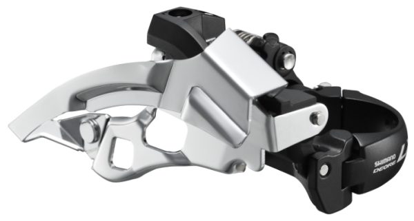 MJENJAČ PREDNJI SHIMANO DEORE LX FD-T670, ZA TRIPLE POGON, ZA STRAŽNJI 10 BRZINA, TOP SWING, DUAL PULL, OBUJMICA 34.9MM (SA ADAPTEROM 28.6MM I 31.8MM), CS ANGLE 63-66, ZA 44/48Z, CRN, IND.PACK