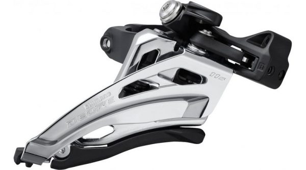 MJENJAČ PREDNJI SHIMANO DEORE FD-M5100-M, ZA 2X11, MID CLAMP, FRONT-PULL, 34.9MM OBUJMICA(UKLJ. 28.6 I 31.8MM ADPT), CS-ANGLE:66-69, ZA NAJVEĆI LANČANIK :36Z, CL:48.8/51.8MM, IND.PACK