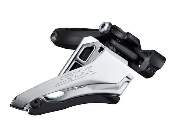 MJENJAČ PREDNJI SHIMANO SLX FD-M7100-M, ZA 2X12 BRZINA, SIDE-SWING, FRONT-PULL, OBUJMICA 34.9MM (UKLJ. 28.6&31.8MM ADAPTER), CS-ANGLE:66-69, CL:48.8/51.8MM, IND.PACK