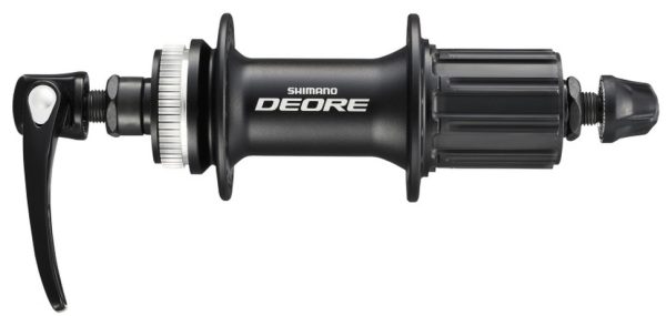 GLAVČINA ZADNJA SHIMANO DEORE FH-M615-L, 36R, 8/9/10 BRZINA, ZA ROTOR CENTER LOCK, OLD 135MM, AXLE 146MM, QR 168MM, SA ROTOR MOUNT NAVLAKOM, CRNA, IND.PACK