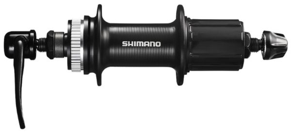 GLAVČINA ZADNJA SHIMANO ALTUS FH-RM33, 36R, 8/9/10 BRZINA, OLD 135MM, AXLE 146MM, QR 166MM, ZA ROTOR CENTER LOCK, BEZ ROTOR MOUNT NAVLAKE, CRNA, IND.PACK