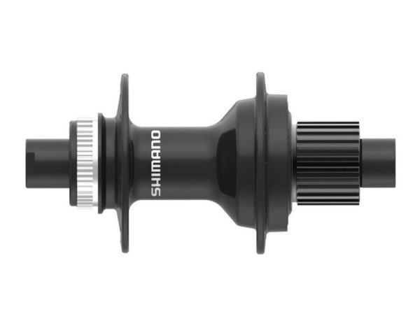 GLAVČINA ZADNJA SHIMANO FH-MT410, ZA ROTOR CENTER LOCK (BEZ ZAKLJUČNOG PRSTENA), 12 BRZINA ZA 12MM THRU TIP OSOVINE(BEZ OSOVINE), 32R OLD:142MM, BEZ ROTOR MOUNT NAVLAKE, CRNA, IND.PACK